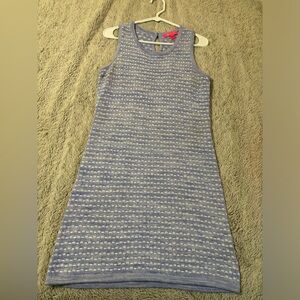 Lilly Pulitzer White and Blue Dress! Size Small